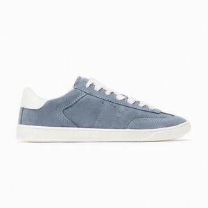 ZARA LEATHER SUEDE ATHLETIC BLUE SNEAKERS US39